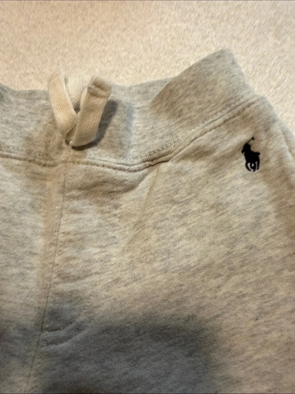 Ralph Lauren Light Grey Kids Sweatpants with Drawstring